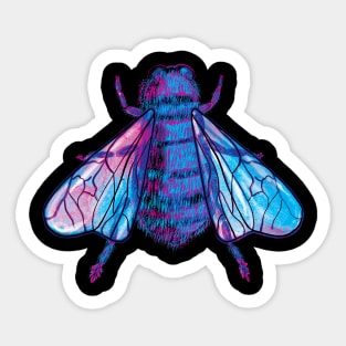 80's Retro Bee Sticker